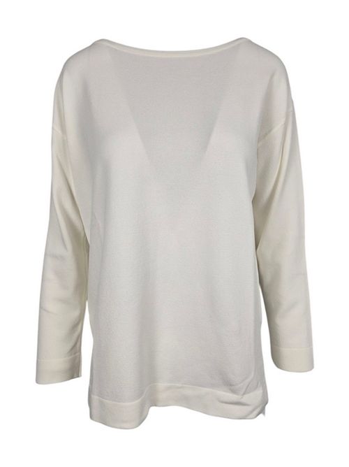 women's white elite sweater Base Milano | B1579-694002